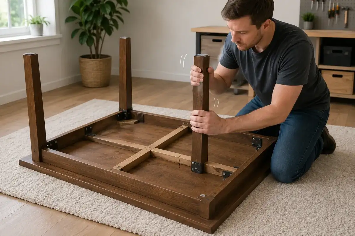 How to Fix a Wobbly Table and Loose Table Legs at Home