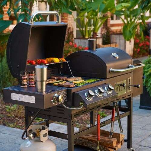 Garden BBQ setup ideal for family gatherings