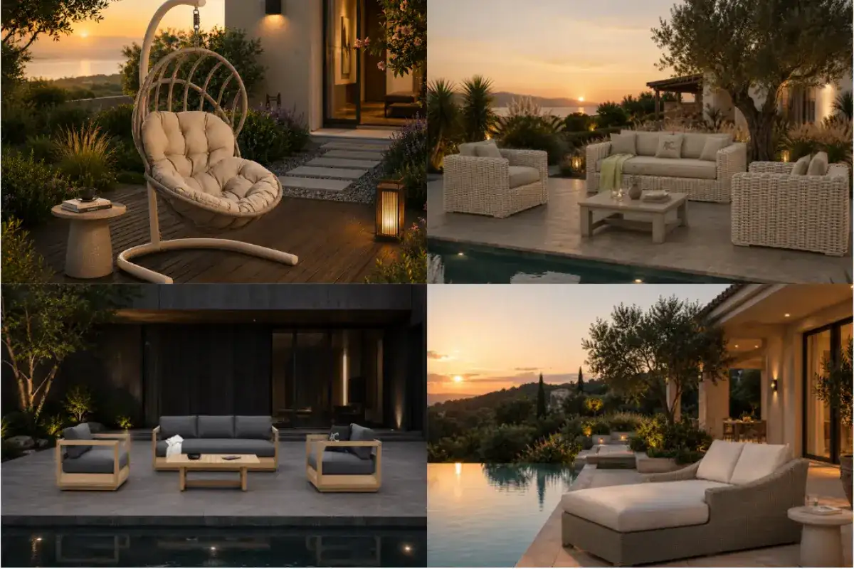 Bộ sưu tập nội thất ngoài trời sử dụng vật liệu wicker chịu mọi thời tiết của ATC Craft