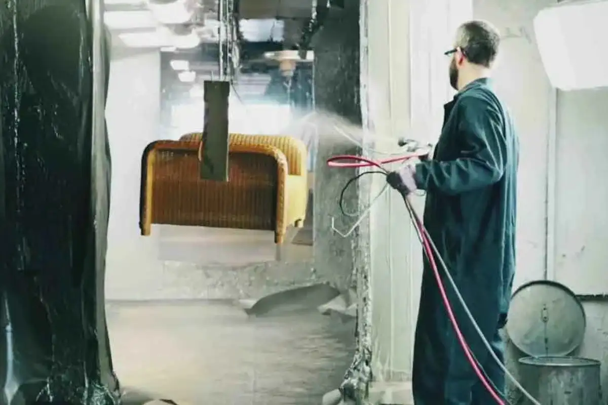 Lloyd Flanders employees performing product cleaning
