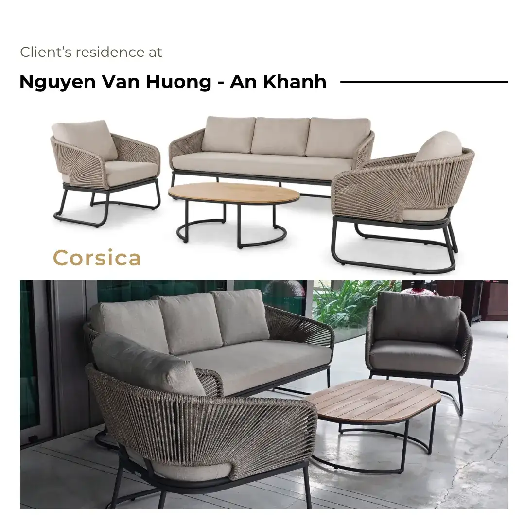 Outdoor Furniture Delivery to a Customer's Home in An Khanh