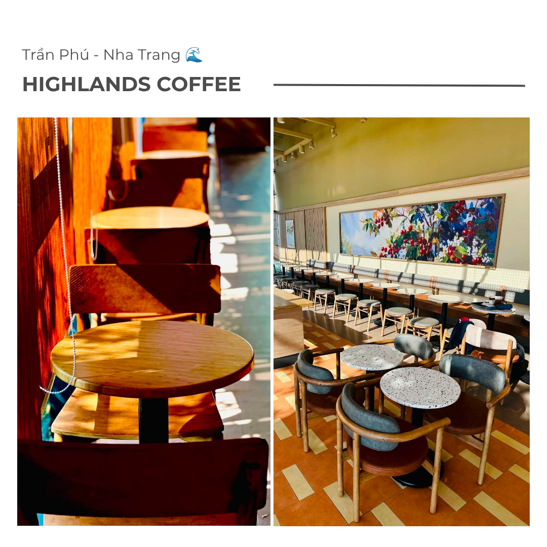 Giao Bàn Ghế Ngoài Trời Cho Highlands Coffee Tại Nha Trang