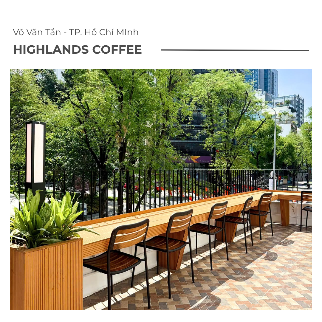 Giao Bàn Ghế Cho Highlands Coffee Tại Võ Văn Tần