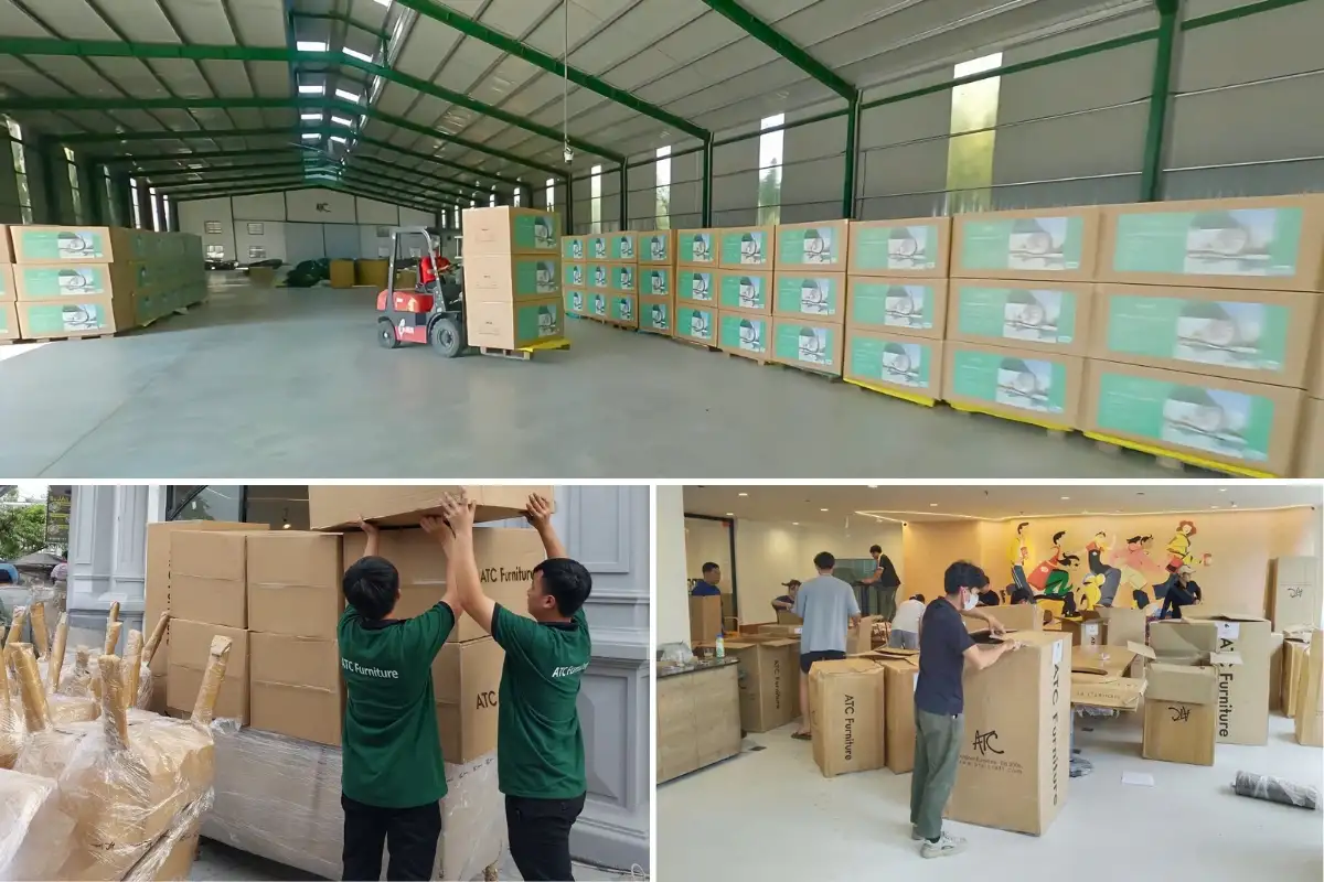 Fast and on-time product transportation, loading, and delivery process