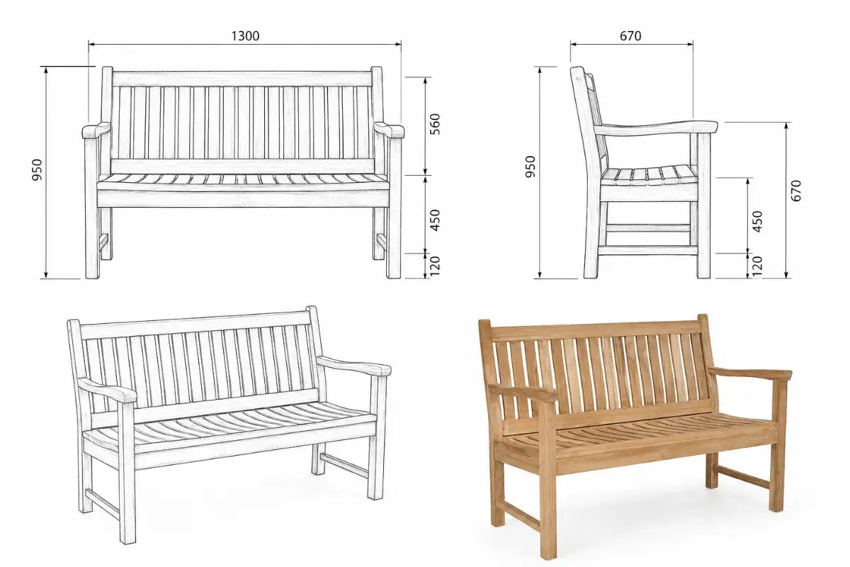 Technical documentation supporting outdoor furniture product development