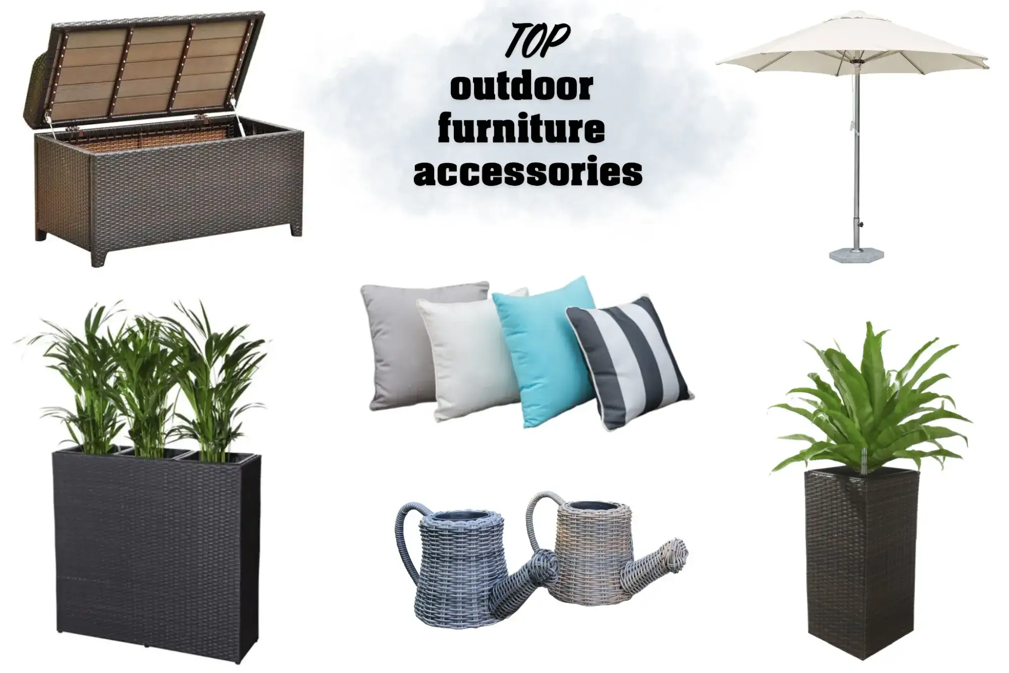 Outdoor furniture accessories help make the space stand out