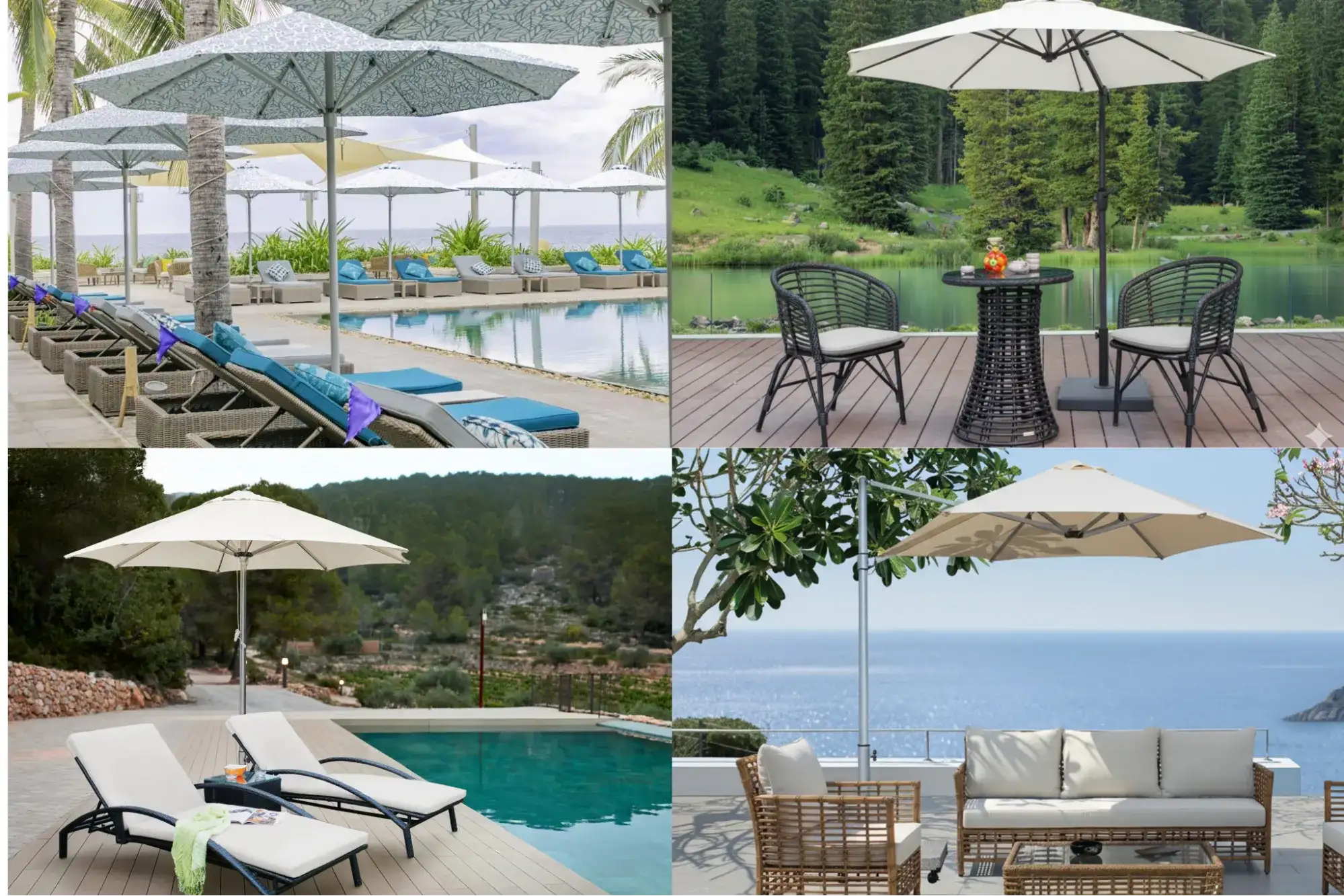 Hình ảnh những phụ kiện ngoài trời bằng mây nhựa lựa chọn tốt nhất cho không gian ngoài trời