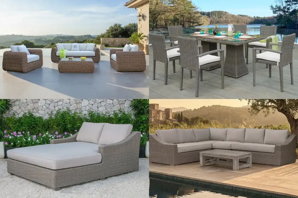 PE rattan outdoor furniture collections