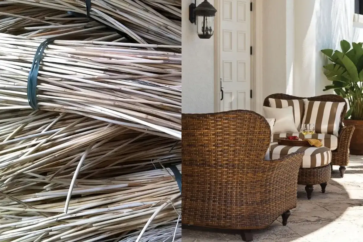 Sự khéo léo của người thợ thủ công đưa những sợi mây trở thành những món nội thất sang trọng