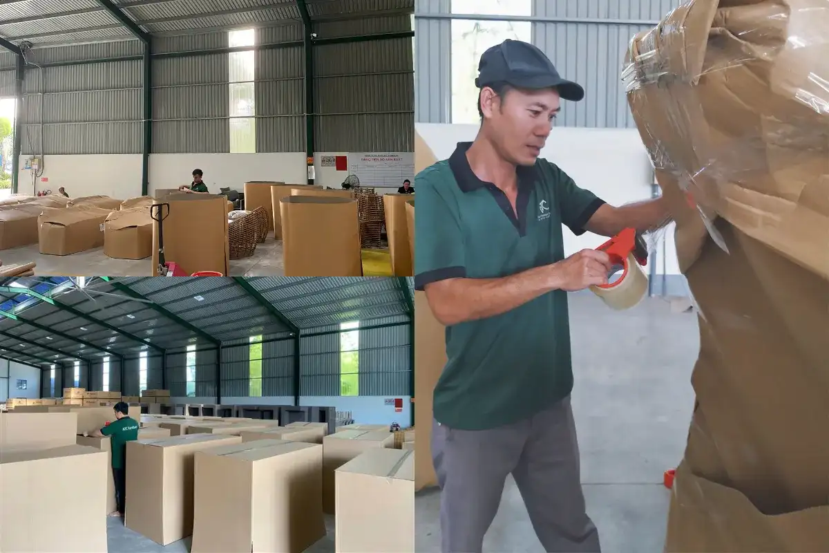 Vietnam outdoor furniture factory showcasing production and export operations