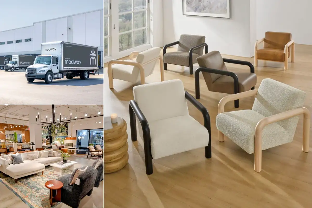 Nội thất trưng bày trong showroom và hệ thống vận chuyển của Modway tại Mỹ Modway – thương hiệu nội thất bán sỉ nổi bật ở Mỹ