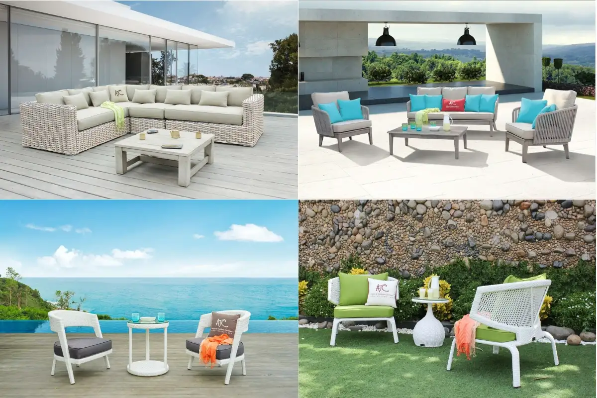 Stylish hotel conversation sets that boost guest experience by offering relaxing, social outdoor spaces.  