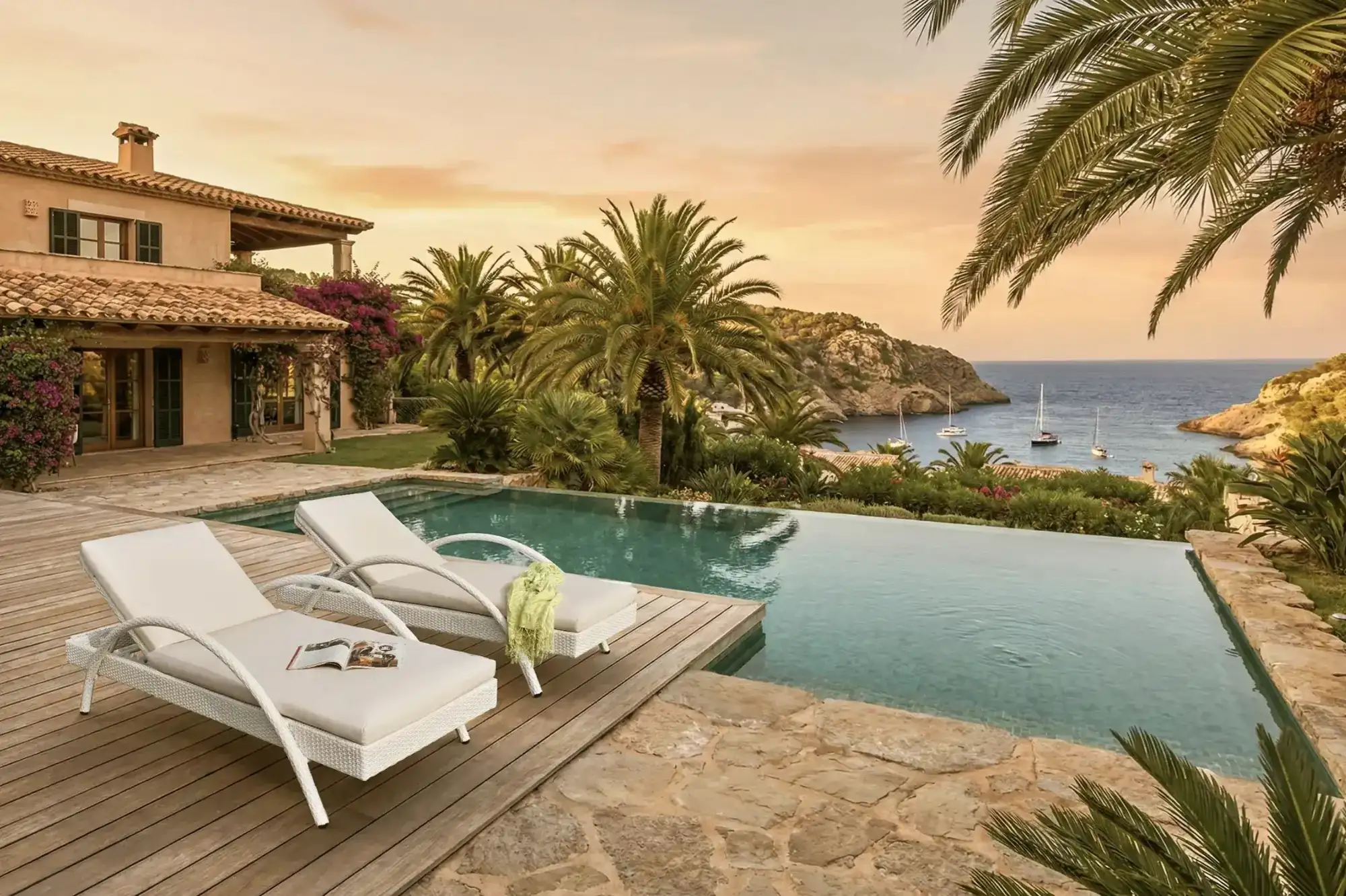 EDEN wicker sun lounger at ATC Furniture