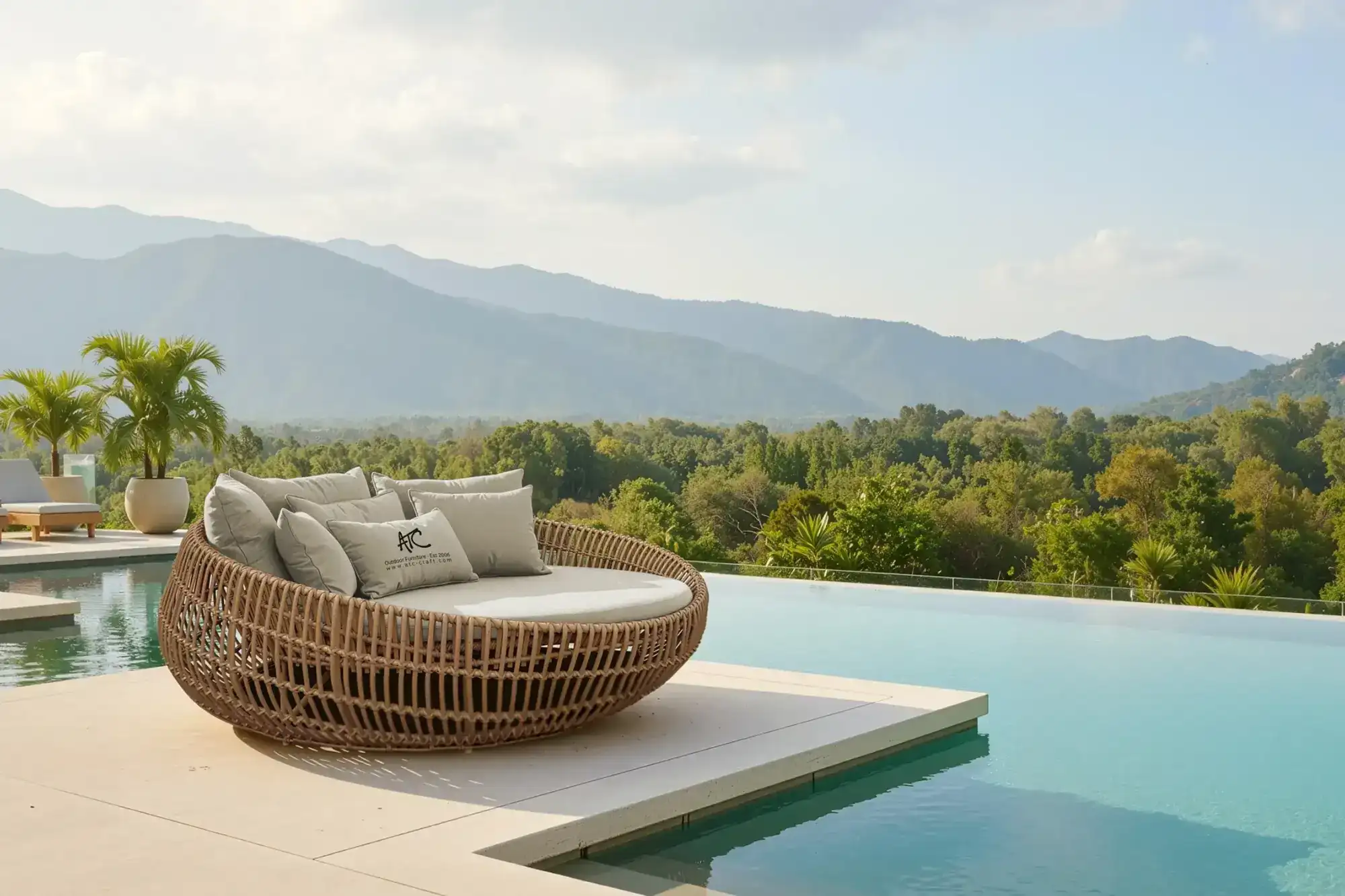 FIJI wicker sun lounger at ATC Furniture