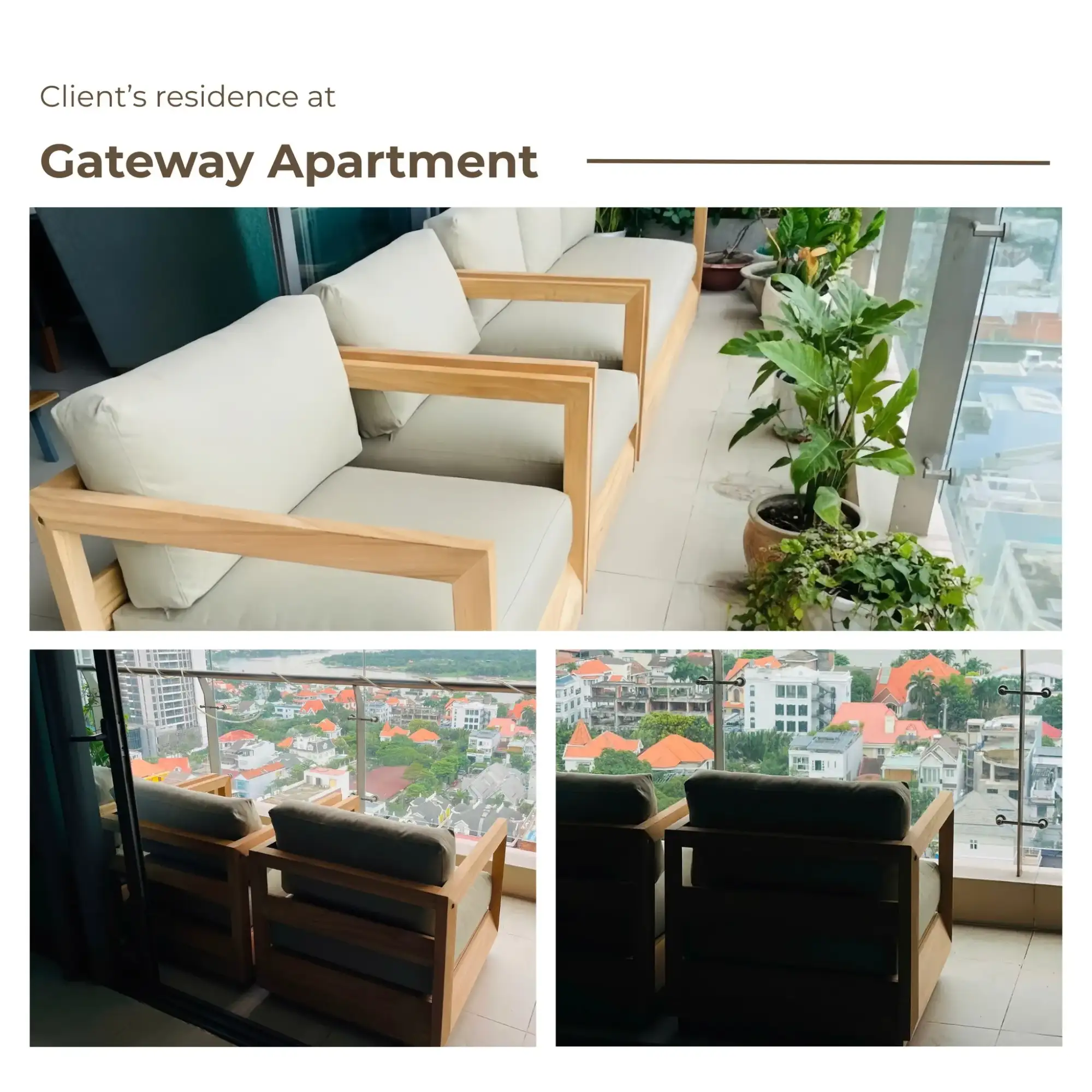 Wooden sofa set delivery 3