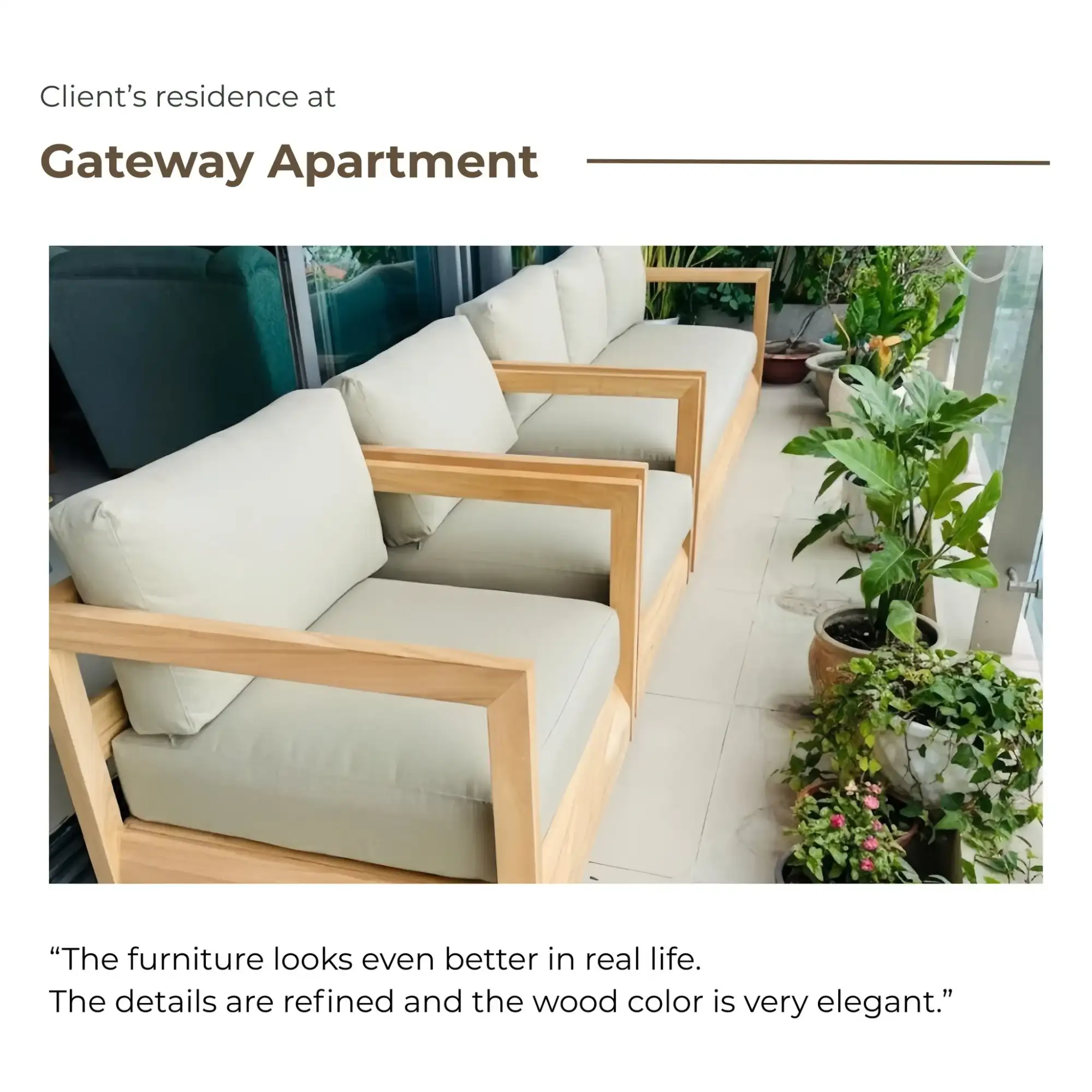 Wooden sofa set delivery 4