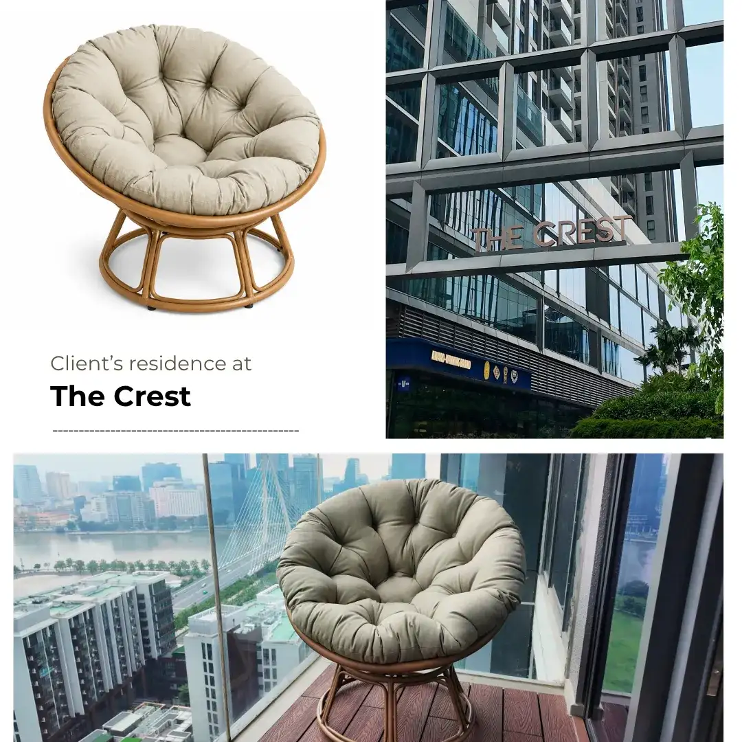 Papasan Chair Delivery to a Customer's Home in The Crest