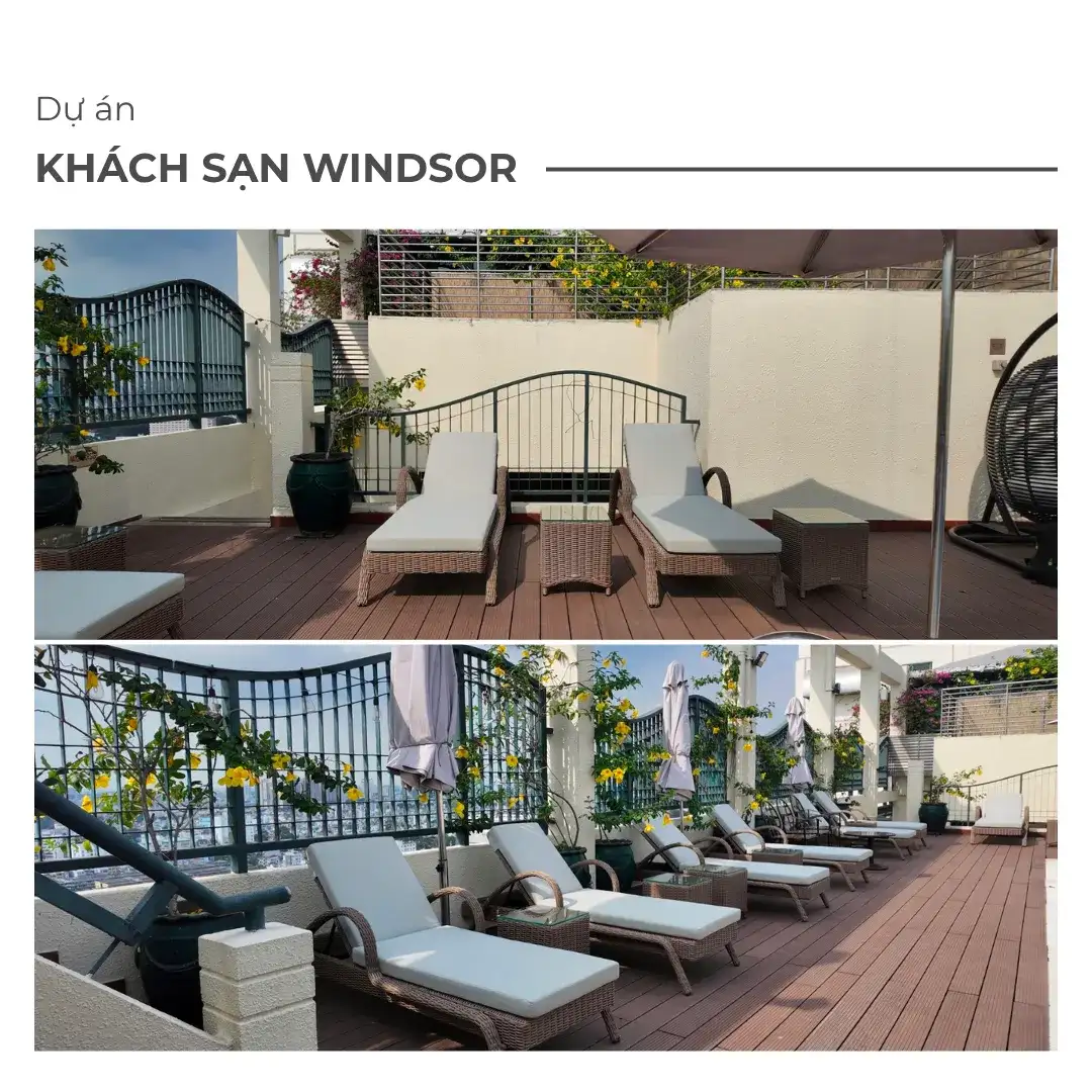Giao Giường Tắm Nắng Cho Khách Sạn Windsor