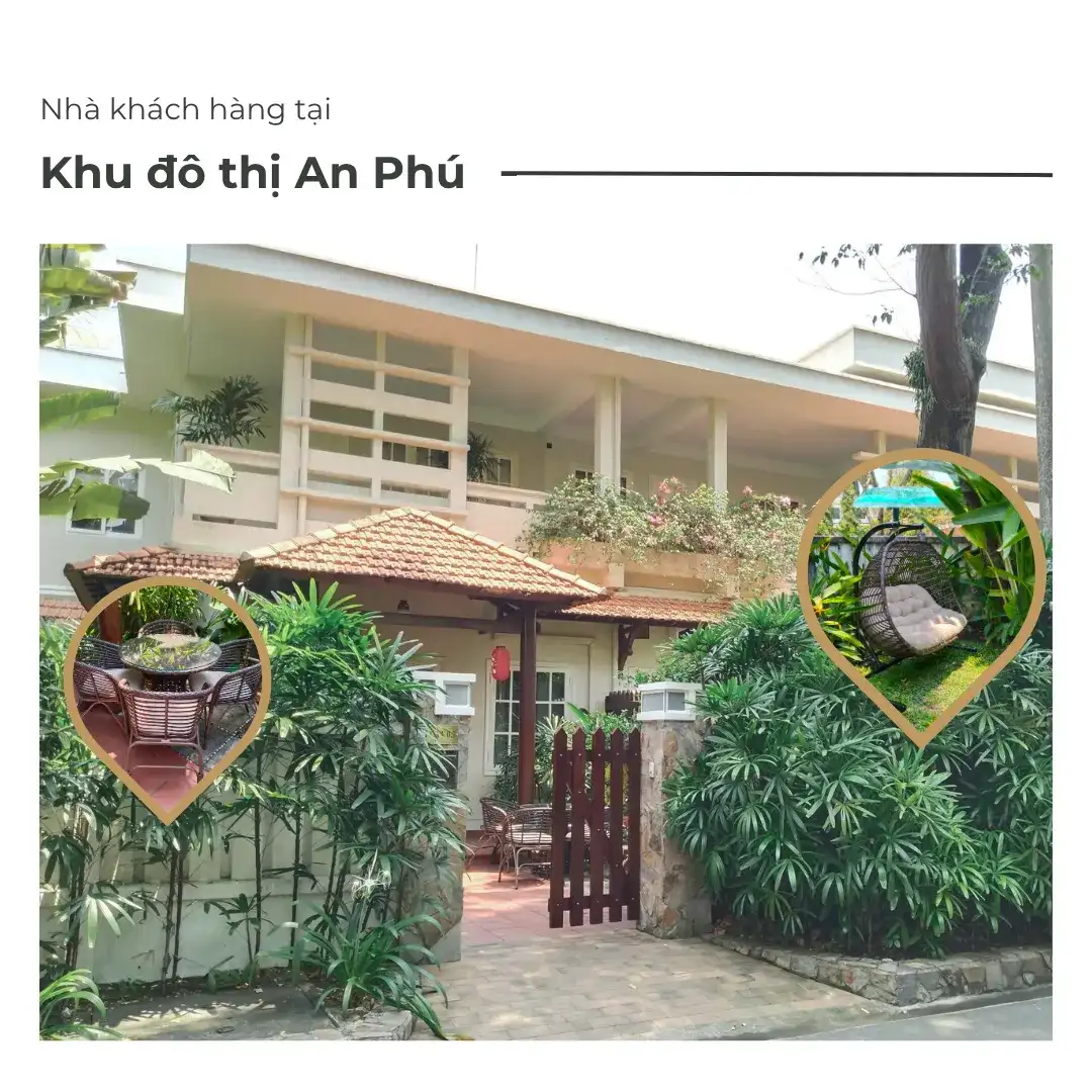 Giao Bàn Ghế Ngoài Trời Và Xích Đu Tại Khu Đô Thị An Phú