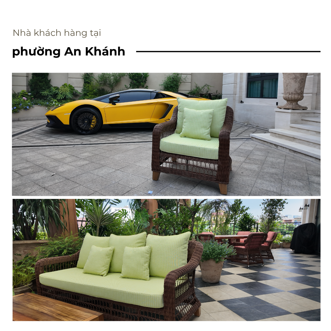 Giao Nội Thất Ngoài Trời Cho Nhà Khách Tại Phường An Khánh