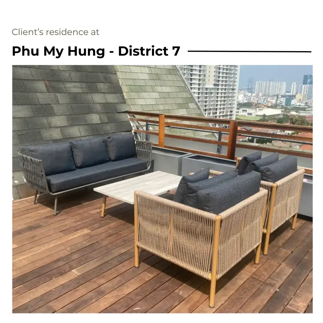Outdoor Sofa Delivery in Phu My Hung, HCMC