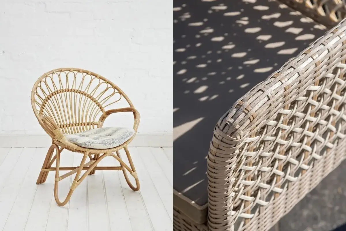 Ghế mây nhựa đơn phù hợp cho sân vườn với không gian hẹp