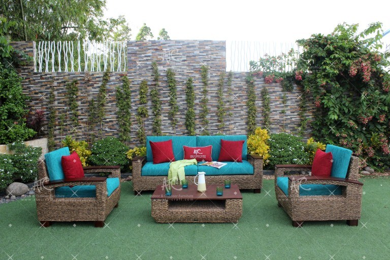 ATC water hyacinth wicker furniture - sofa set