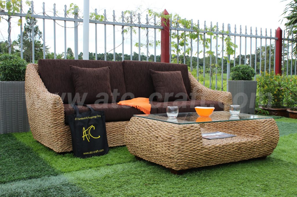 water hyacinth sofa set for living room by ATC Hotel Furniture Manufacturer