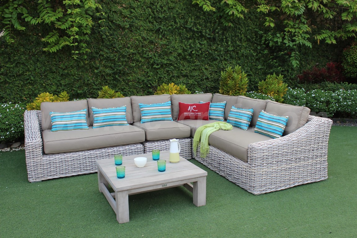 Outdoor Modern L Shaped Corner Sofa Set Rasf-180 | Atc Furniture
