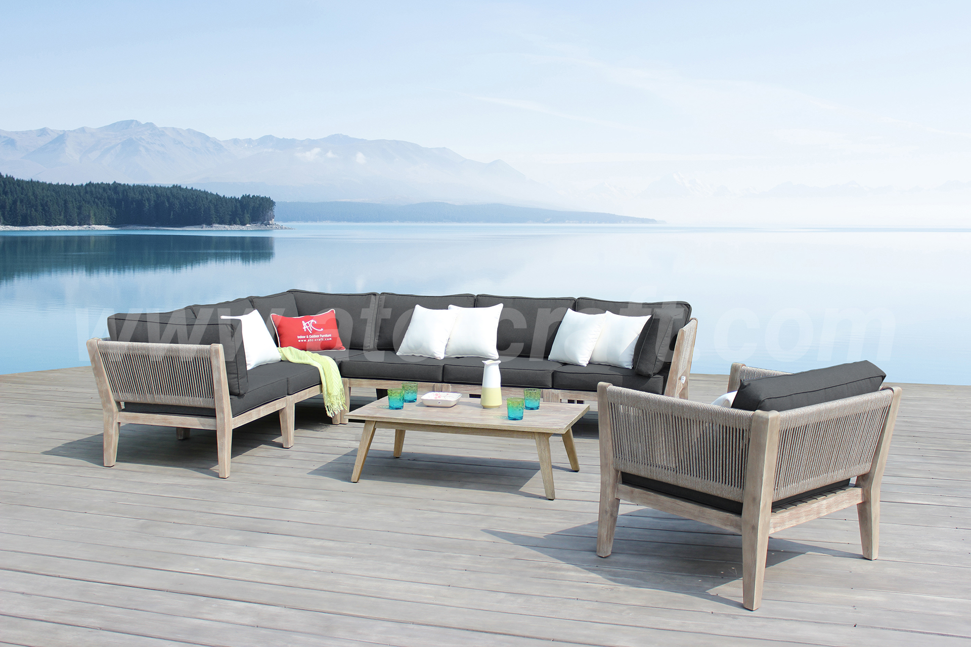 L-shaped outdoor sofa set RASF-160