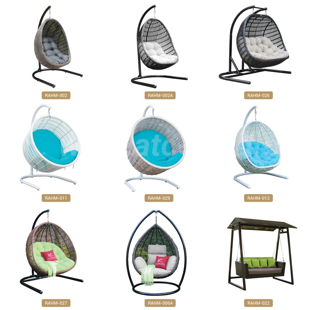 Hanging swing chair models of ATC Furniture