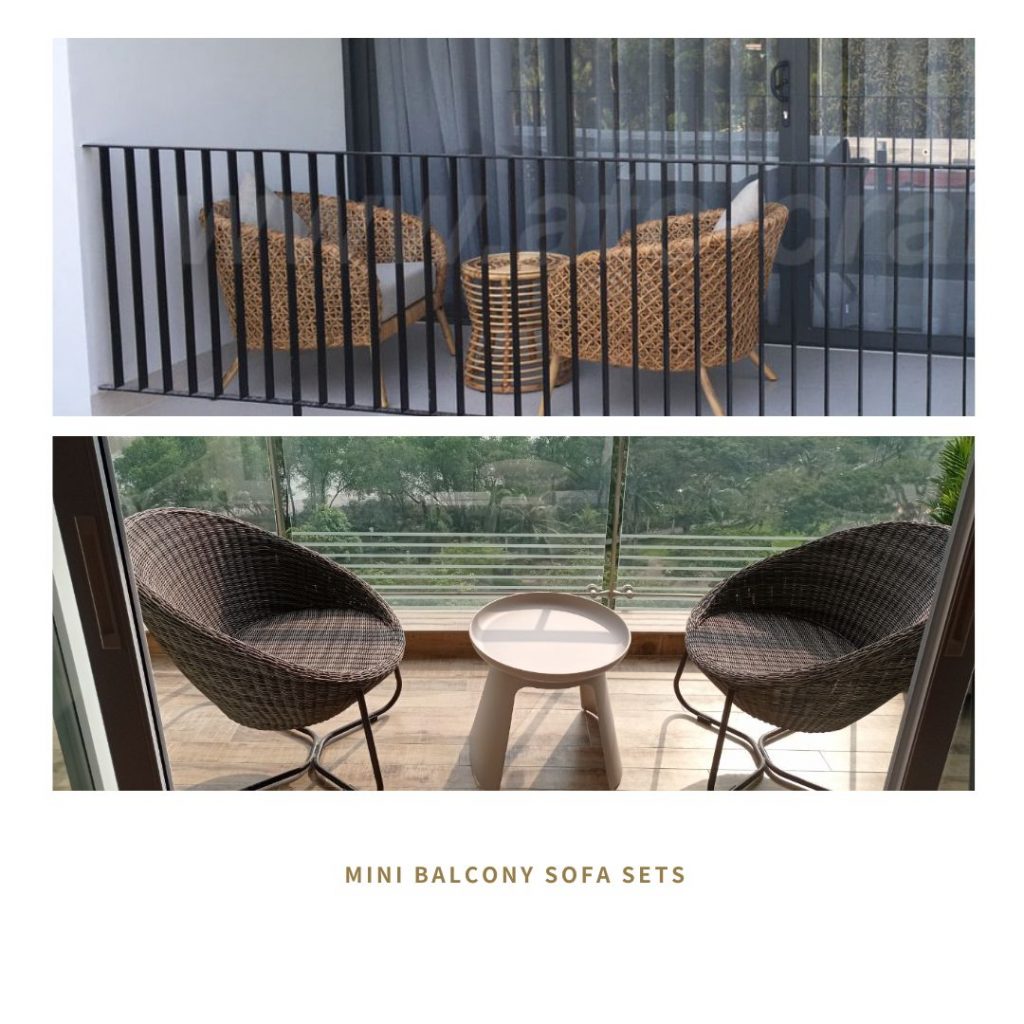 Mini balcony sofa sets