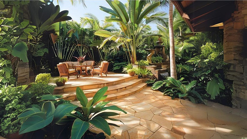 Tropical vibe for your patio