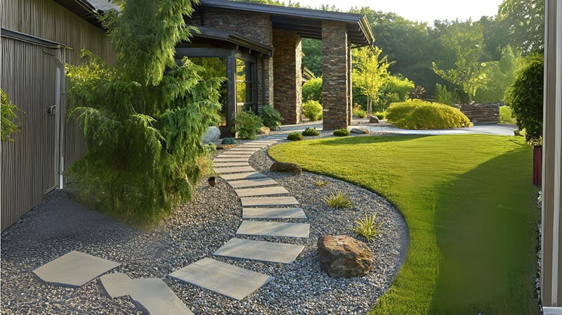 A carefully done pathway can walk you through the soul of your patio