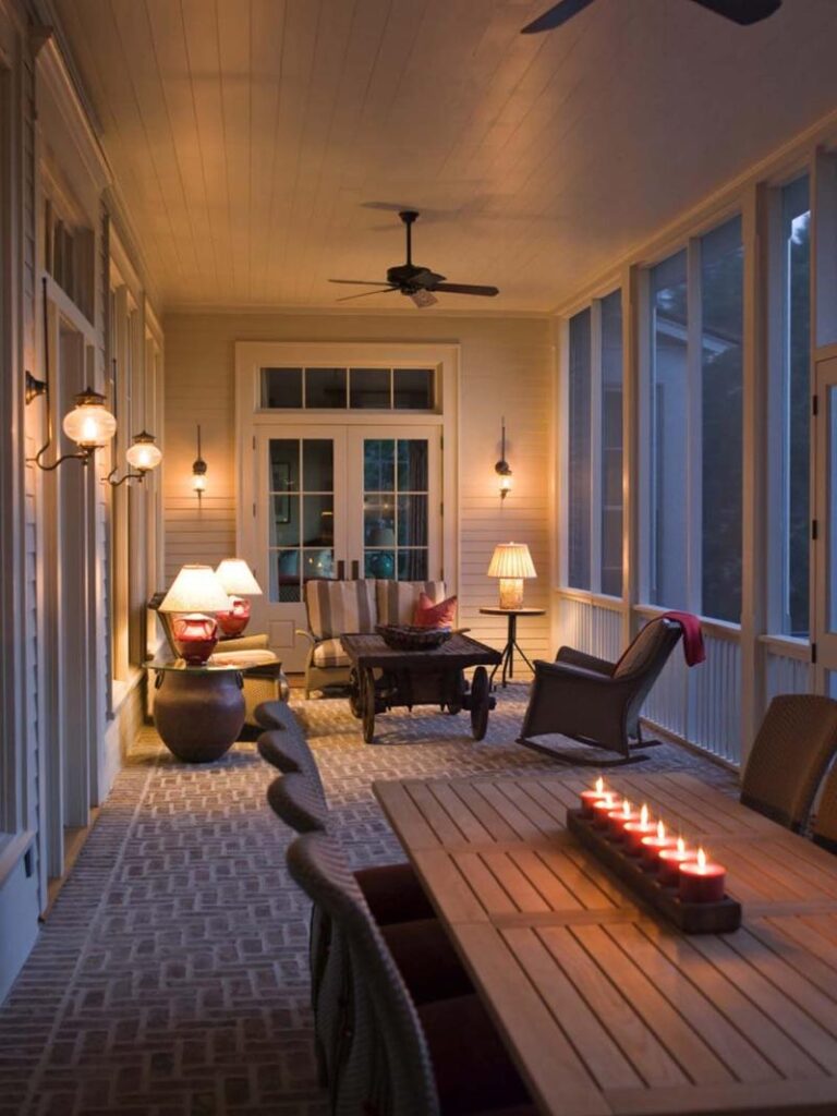 Cozy front porch